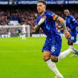 Chelsea star Enzo Fernandez celebrates his goal against Aston Villa | Imago