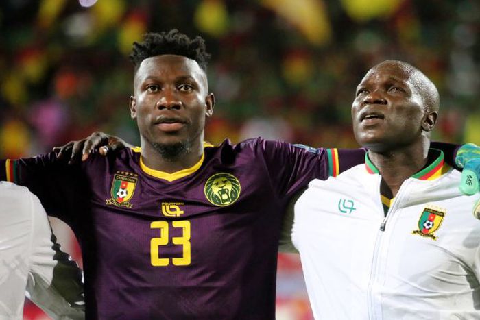 Andre Onana and Vincent Abubakar during the CAF World Cup qualifiers against DR Congo || Image credit: Imago