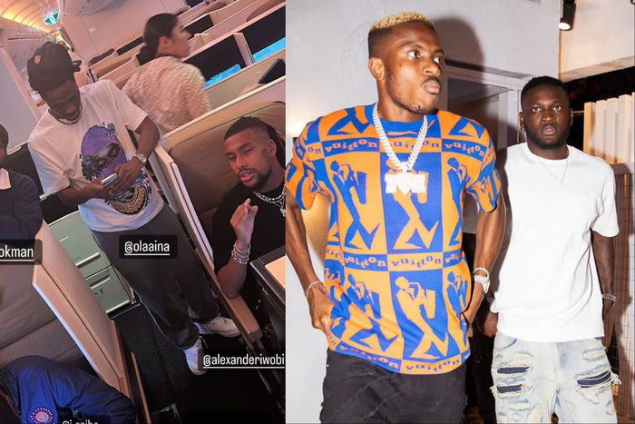 Fulham duo Alex Iwobi, Calvin Bassey, Soutahmpton's Joe Aribo and Atalanta's Ademola Lookman have all teamed up ahead of the Super Eagles AFCON camp