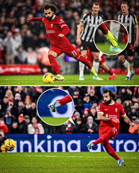 Mo Salah swaps his boots after penalty miss then bags a brace