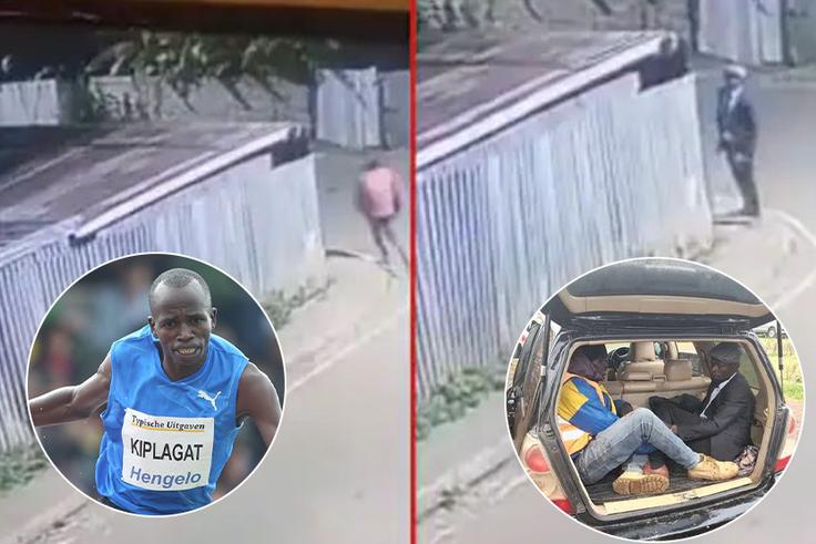 Shocking CCTV footage shows Ugandan athlete Benjamin Kiplagat's last moments before gruelling murder (VIDEO)