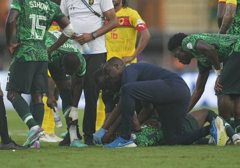 Victor Osimhen was especially fatigued against Angola || Image credit: Imago