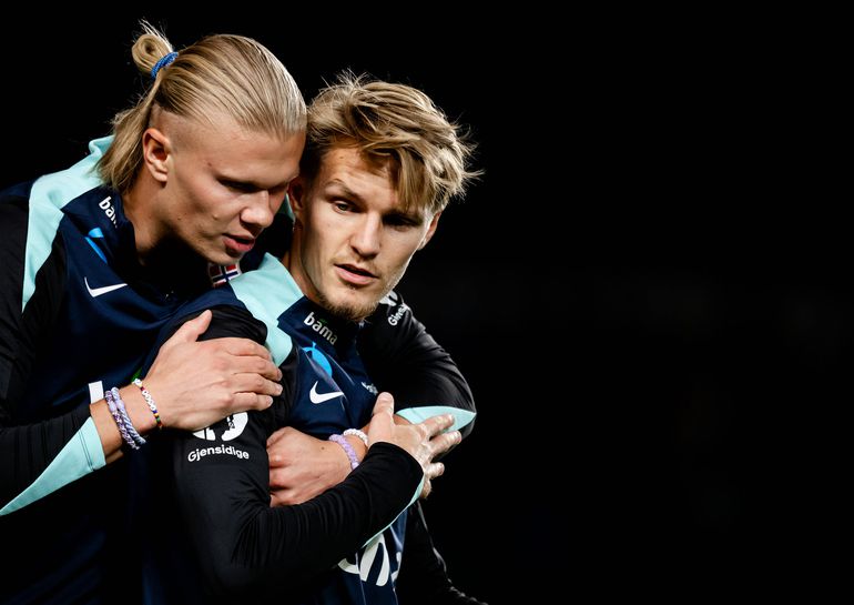 Martin Odegaard and Erling Haaland