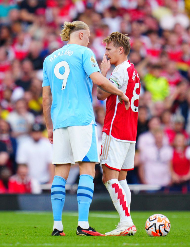 Martin Odegaard and Erling Haaland