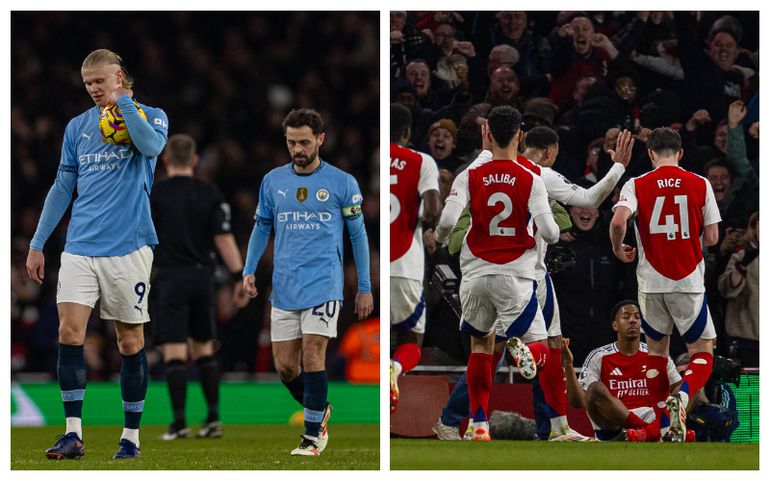 Arsenal tears Man City to shreds to keep chase alive