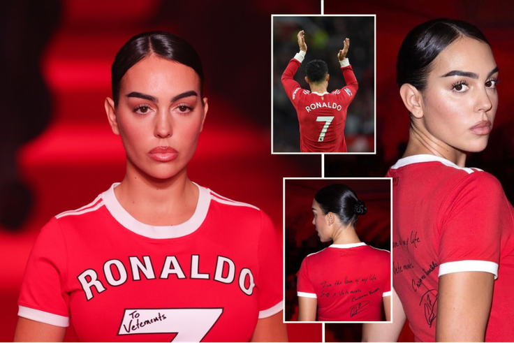 Georgina Rodriguez tribute to Cristiano Ronaldo with her outfit at the 2024 Paris Fashion Week.