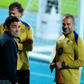 (C) Deco sporting director of Barcelona and (R) Hansi Flick head coach of Barcelona during the training prior the Spanish Super Cup final match between Real Madrid and FC Barcelona, || iMage credit: Imago