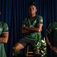 Super Falcons of Nigeria star Uchenna Kanu models a new Racing Louisville kit.