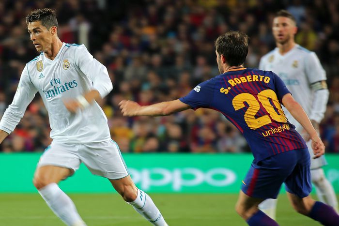 Cristiano Ronaldo against Barcelona | Imago