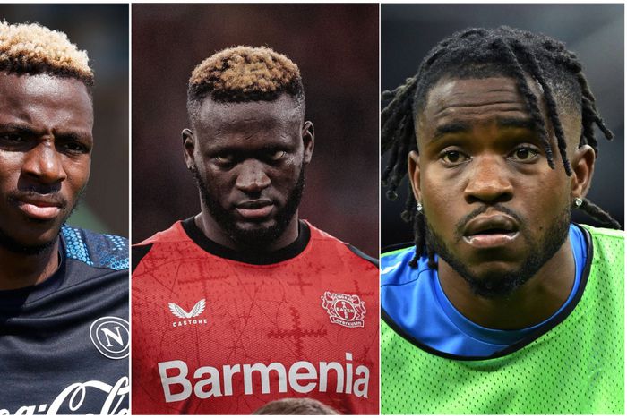 Nigeria Super Eagles trio Osimhen, Boniface and Lookman.