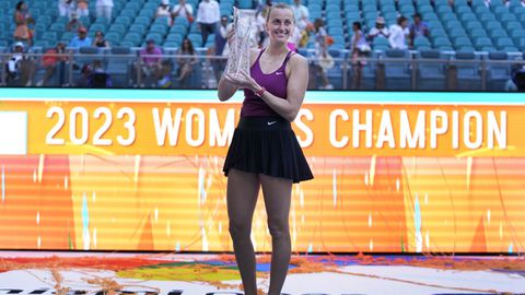 3 incredible stats of Kvitova winning the 2023 Miami Open title