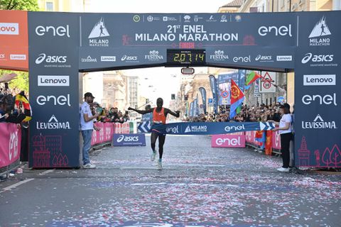 Ugandan Rotich Kwemoi wins Milan marathon