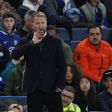Chelsea manager Graham Potter gestures during Premier League match against Aston Villa.