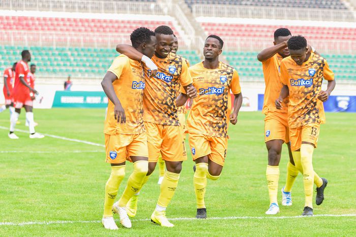 AFC Leopards players celebrating