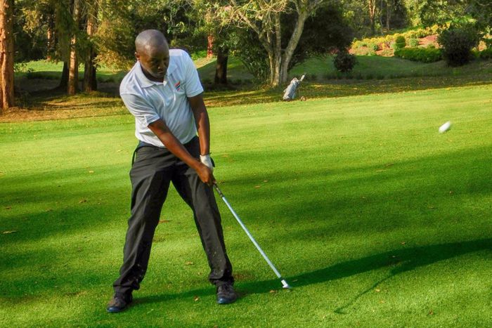 Paul Kamau in action at a past tourney