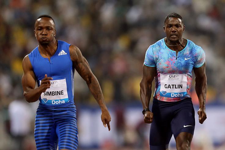 Justin Gatlin blames Akani Simbine's near misses at major world championships on one training flaw