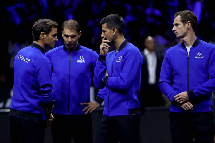 The Big Four: Roger Federer, Rafael Nadal, Novak Djokovic and Andy Murray
