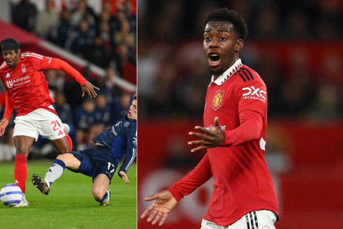 Nottingham Forest's Anthony Elanga came up through the ranks at Manchester United || Image credit: Imago