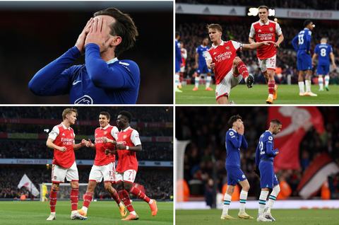 As it happened: Arsenal crush Chelsea 3-1 in London Derby