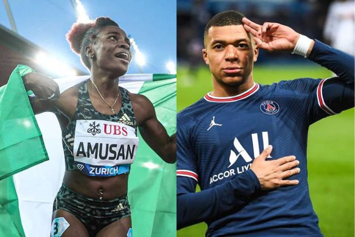 Tobi Amusan and Kylian Mbappe gets same global recognition