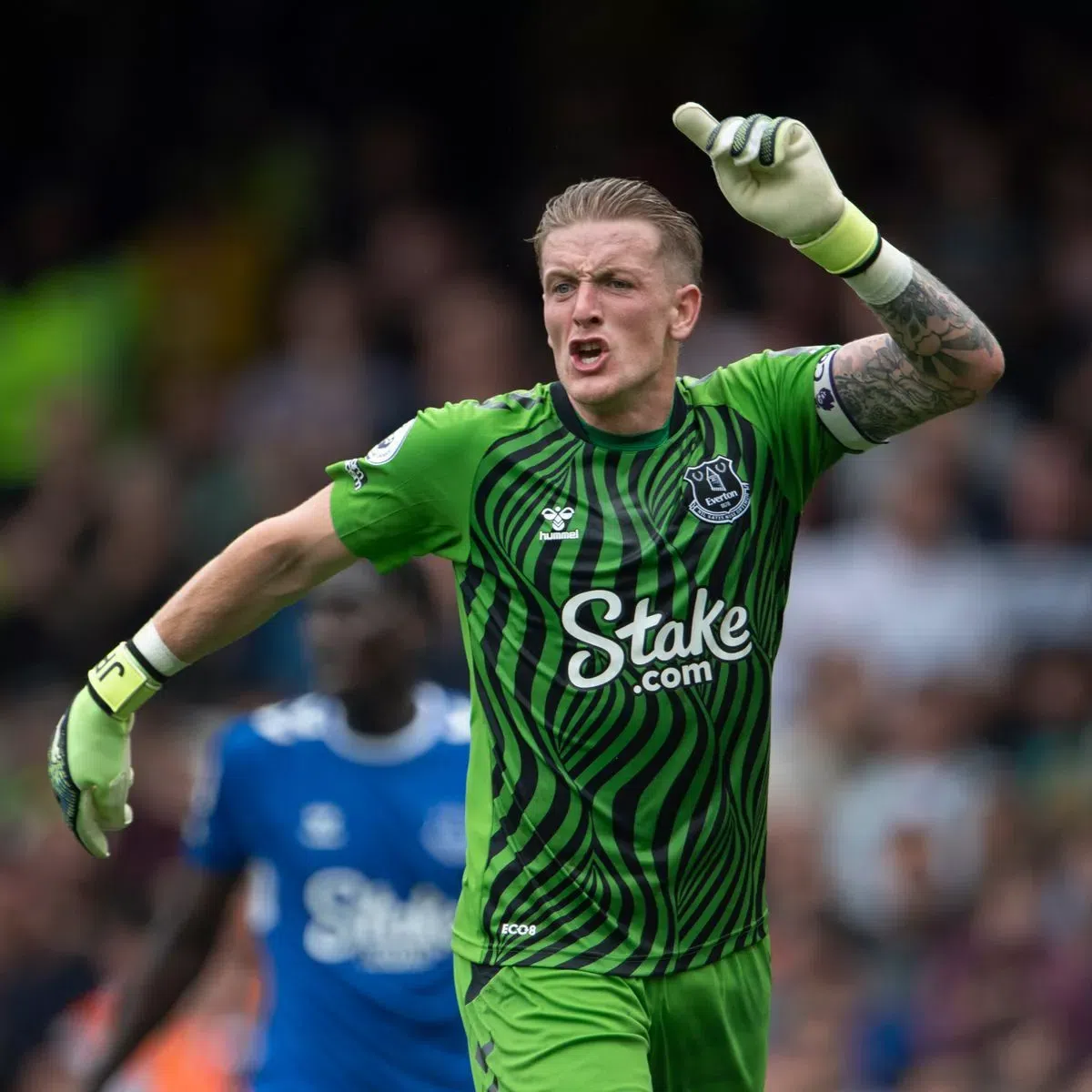 Jordan Pickford is England and Everton's first-choice goalkeeper