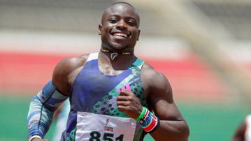 Omanyala hints at smashing African 100m record at the Kip Keino Classic