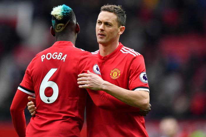 Former Manchester United midfielder Nemanja Matic along with Paul Pogba
