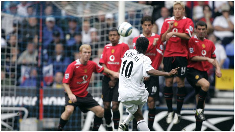 Austin Jay Jay Okocha in action at Bolton.