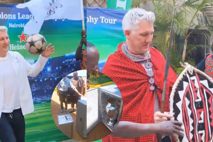 Former Manchester United and Bayern Munich midfielder Bastian Schweinsteiger headlines Champions League trophy tour in Kenya.