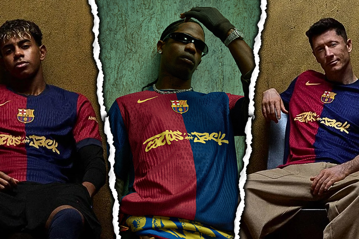 Lamine Yamal joins Travis Scott and Barcelona stars to unveil Cactus Jack logo shirts ahead of El Clasico