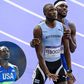 Letsile Tebogo and Justin Gatlin