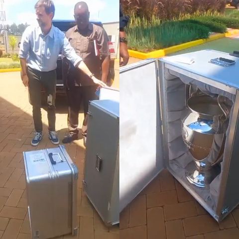 Champions League Trophy in Kenya.