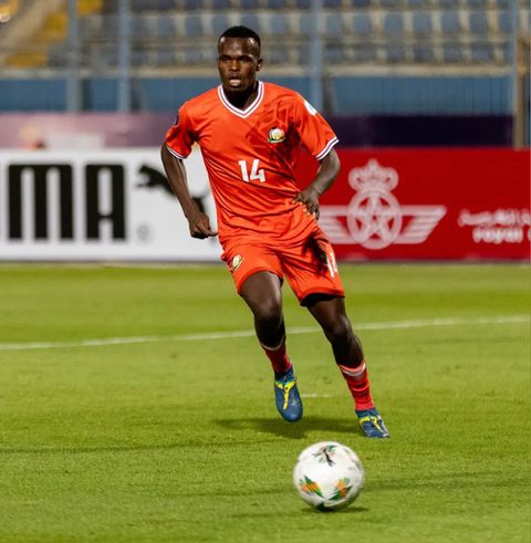 Rising Stars scorer Lawrence Ouma during their U20 AFCON clash against Morocco.