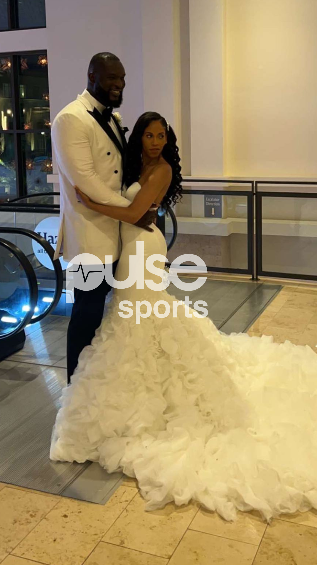 Wwe Superstars Turn Up As Nigerian Giant Omos Weds Longtime Girlfriend Cheyenne Photos Pulse 5996