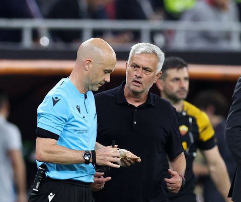 Mourinho charged by UEFA after Europa League final outburst towards Anthony Taylor