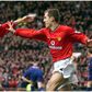 Beckham and Neville celebrate at Manchester United.