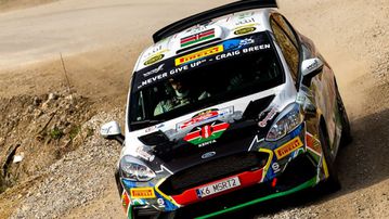 Kenyan driver Hamza Anwar retires from WRC Rally Italia Sardegna