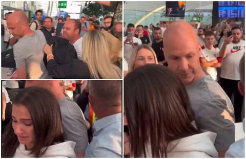 Angry Roma fans attack English referee Anthony Taylor and family at the airport