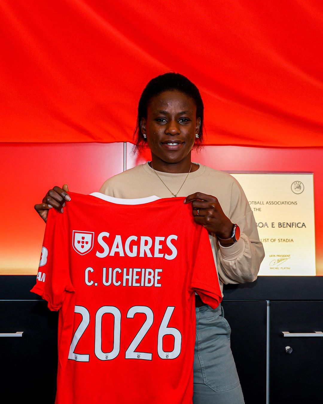 Super Falcons star Christy Ucheibe signs contract extension with