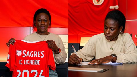 Super Falcons star Christy Ucheibe signs contract extension with Benfica until 2026
