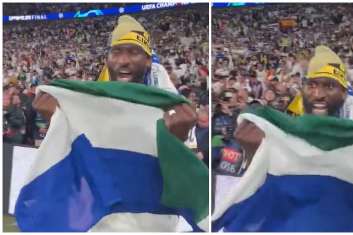 Antonia Rudiger pays tribute to his African heritage.