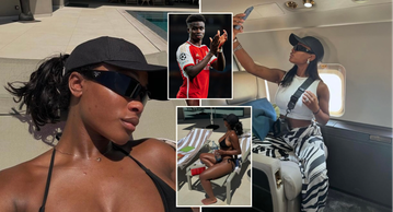 ‘Mosquitoes were loving my skin’ — Bukayo Saka’s Nigerian girlfriend on summer vacation