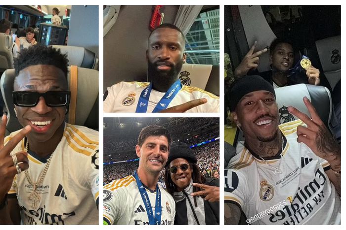 Real Madrid celebrates UCL win in style