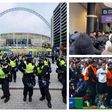Police arrest fans who stormed Wembley and clash with Police