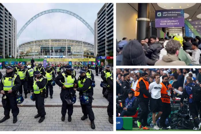Police arrest fans who stormed Wembley and clash with Police