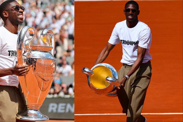 PSG star Ousmane Dembele continues to boost his Ballon d'Or case by lifting Champions League at Roland-Garros.