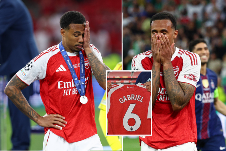 'Rewarding failure' – Reactions as Gabriel Magalhães' shirt sales surge 350% after UCL final penalty miss