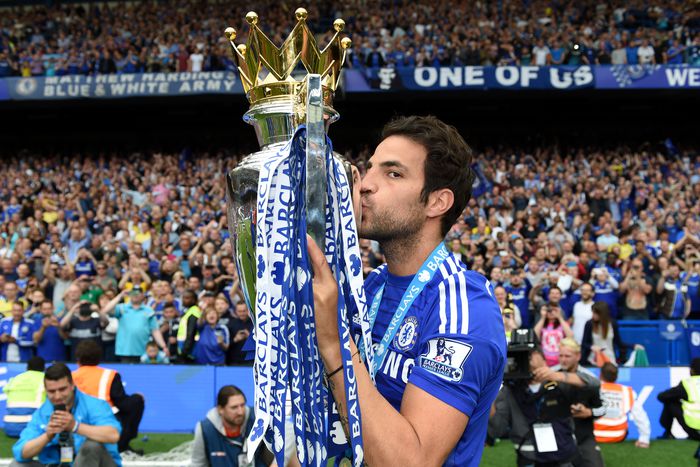 Cesc Fabregas won his first Premier League title in 2015