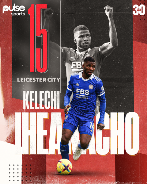 Kelechi Iheanacho is PulseSport30 #15