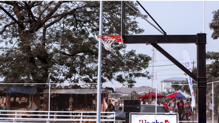 NBA Africa and Groupe Africa Development Solutions (ADS) unveil a newly-renovated and solar-powered basketball court in Kinshasa, the Democratic Republic of the Congo (DRC)